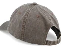 Perch Fish Embroidery Brown A-frame Dad Cap - Wild Spirit