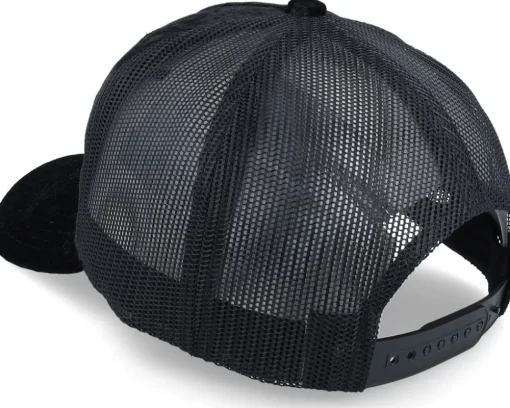 Perch Fishing Velvet Black Trucker - Skillfish