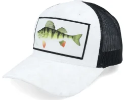 Perch Fishing Velvet White/Black Trucker - Skillfish