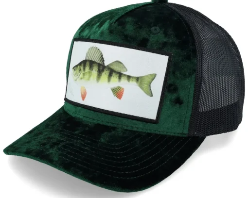 Perch Fishing Velvet White/Black Trucker - Skillfish