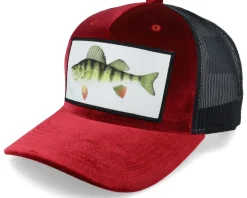 Perch Fishing Velvet White/Black Trucker - Skillfish