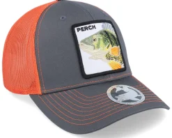 Perch Pro Fishing 112 Split Charcoal/Orange Trucker - Skillfish