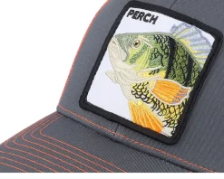 Perch Pro Fishing 112 Split Charcoal/Orange Trucker - Skillfish