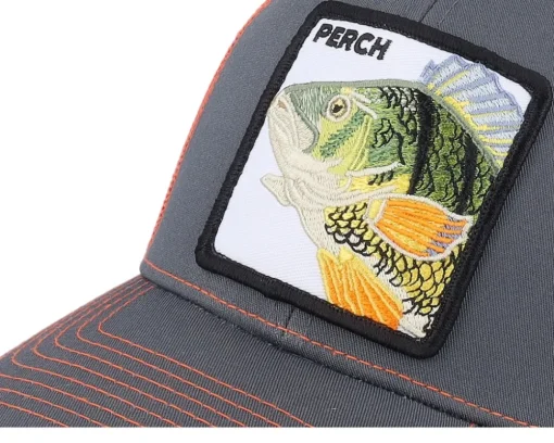 Perch Pro Fishing 112 Split Charcoal/Orange Trucker - Skillfish