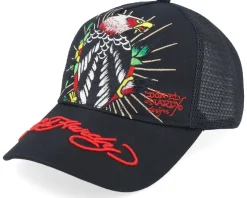 Perching Harpy Black/Black Trucker - Ed Hardy