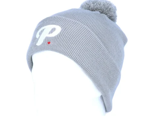 Period P Pom Pom Light Grey Beanie - Period