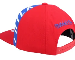Philadelphia 76ers Big Face Callout Hwc Red Snapback - Mitchell & Ness