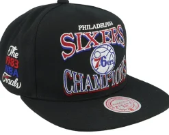Philadelphia 76ers Champions Era Hwc Black Snapback - Mitchell & Ness