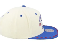 Philadelphia 76ers Dune Royal Off White/Blue Snapback - Mitchell & Ness