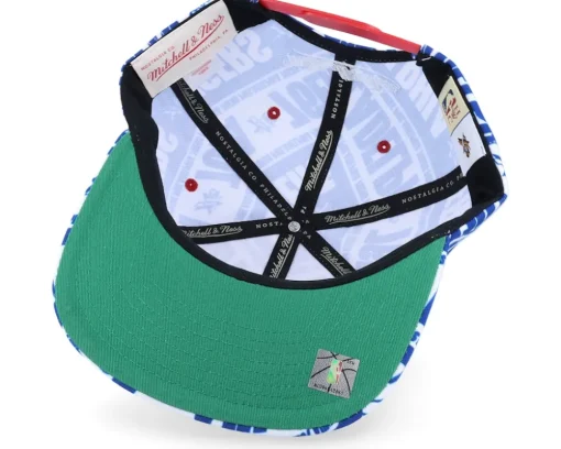 Philadelphia 76ers Meat Paper Blue Snapback - Mitchell & Ness