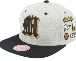 Philadelphia 76ers Melton Patch Grey/Royal Snapback - Mitchell & Ness