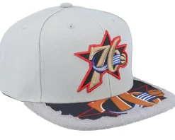 Philadelphia 76ers Munch Time Hwc Grey Snapback - Mitchell & Ness
