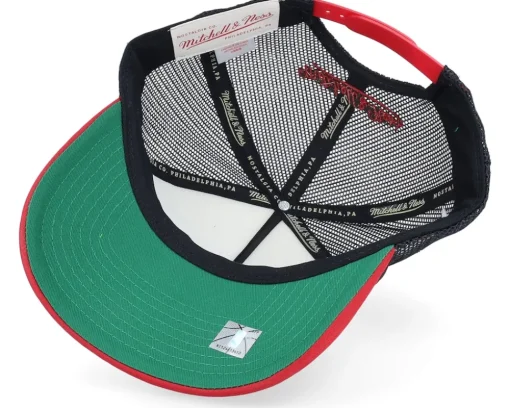 Philadelphia 76ers Party Time White Trucker - Mitchell & Ness