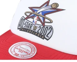 Philadelphia 76ers Party Time White Trucker - Mitchell & Ness