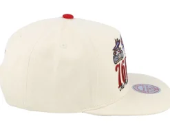 Philadelphia 76ers Reframe Retro Off White Snapback - Mitchell & Ness