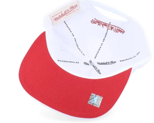 Philadelphia 76ers 90's Playa Allen Iverson White Snapback - Mitchell & Ness