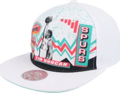 Philadelphia 76ers 90's Playa Allen Iverson White Snapback - Mitchell & Ness