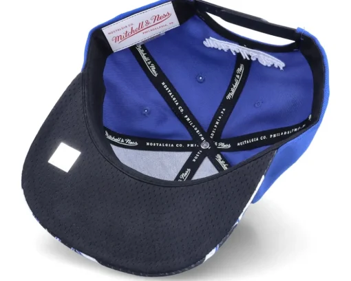 Philadelphia 76ers Slash Century Royal/Black Snapback - Mitchell & Ness