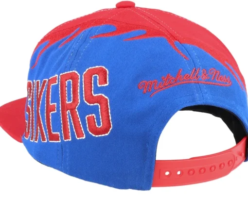 Philadelphia 76ers Spiral Deadstock Red Snapback - Mitchell & Ness