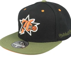 Philadelphia 76ers Take Flight Black/Green Fitted - Mitchell & Ness