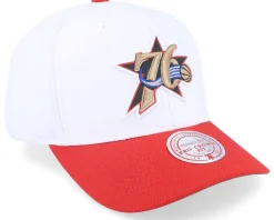 Philadelphia 76ers Team 2 Tone 2.0 Pro White/Red Adjustable - Mitchell & Ness
