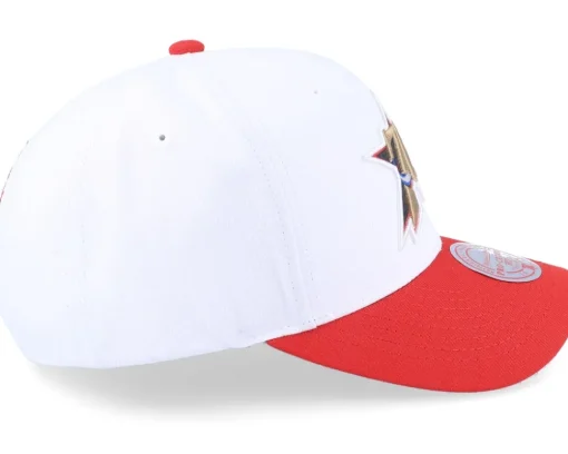 Philadelphia 76ers Team 2 Tone 2.0 Pro White/Red Adjustable - Mitchell & Ness