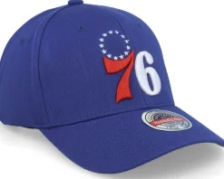Philadelphia 76ers Team Ground 2.0 Stretch Blue Adjustable - Mitchell & Ness