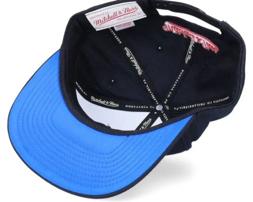 Philadelphia 76ers ZZ Black Snapback - Mitchell & Ness