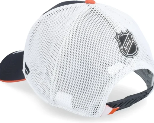 Philadelphia Flyers Authentic Pro Draft Podium Athletic Navy/White Trucker - Fanatics