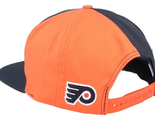 Philadelphia Flyers Big Logo NHL Vintage Black/Orange Snapback - Twins Enterprise