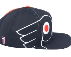 Philadelphia Flyers Big Logo NHL Vintage Black/Orange Snapback - Twins Enterprise