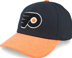 Philadelphia Flyers Burnett Black/Orange Corduroy Adjustable - American Needle
