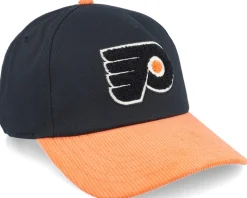 Philadelphia Flyers Burnett Black/Orange Corduroy Adjustable - American Needle