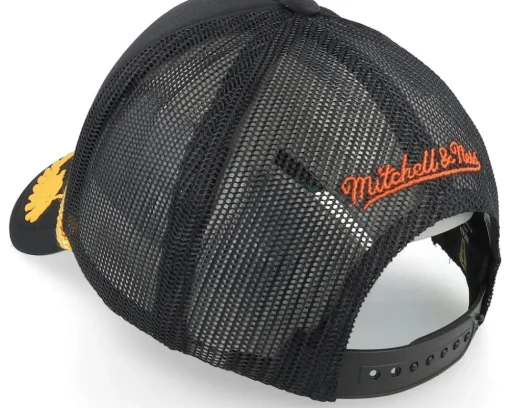 Philadelphia Flyers Gold Leaf Hwc Black Trucker - Mitchell & Ness