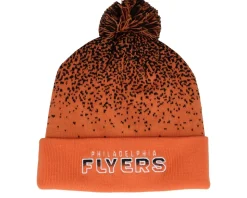 Philadelphia Flyers Iconic Gradiant Beanie Dark Orange/Black Pom - Fanatics