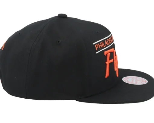 Philadelphia Flyers Retro Lock Up Black Snapback - Mitchell & Ness
