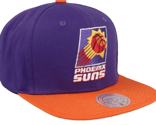 Phoenix Suns Back In Action Purple/Orange Snapback - Mitchell & Ness