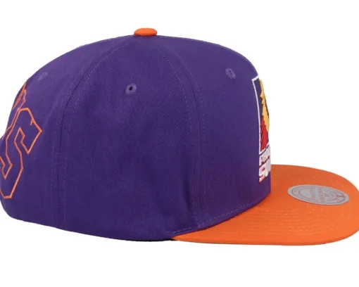 Phoenix Suns Back In Action Purple/Orange Snapback - Mitchell & Ness