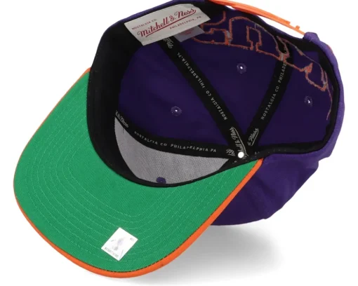 Phoenix Suns Back In Action Purple/Orange Snapback - Mitchell & Ness