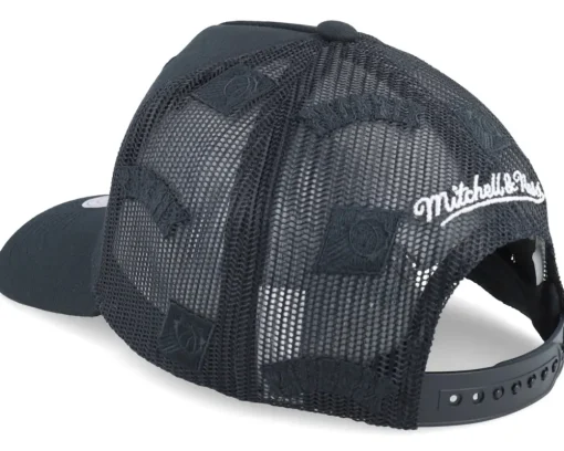 Phoenix Suns Monogram Black A-frame Trucker - Mitchell & Ness