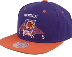 Phoenix Suns Monument Purple/Orange Snapback - Mitchell & Ness