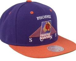 Phoenix Suns Monument Purple/Orange Snapback - Mitchell & Ness