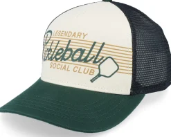 Pickle Ball Sinclair Black/Ivory/Kelly Green Trucker - American Needle