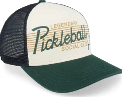 Pickle Ball Sinclair Black/Ivory/Kelly Green Trucker - American Needle