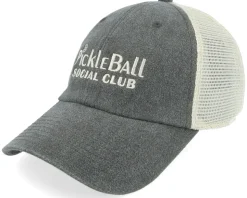 Pickle Ball Windale Ivory Charcoal Trucker - American Needle