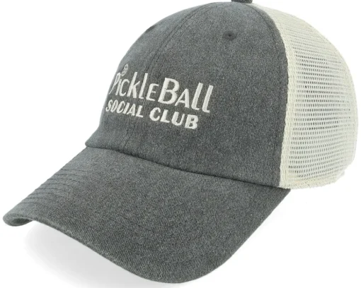 Pickle Ball Windale Ivory Charcoal Trucker - American Needle