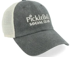 Pickle Ball Windale Ivory Charcoal Trucker - American Needle