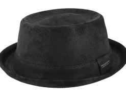 Pig Skin Black Pork Pie - Stetson