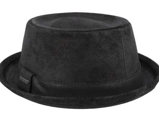 Pig Skin Black Pork Pie - Stetson