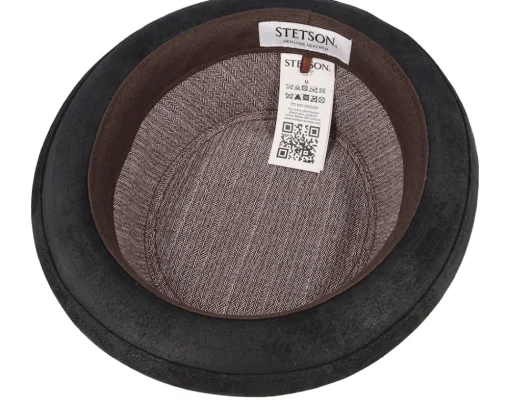 Pig Skin Black Pork Pie - Stetson